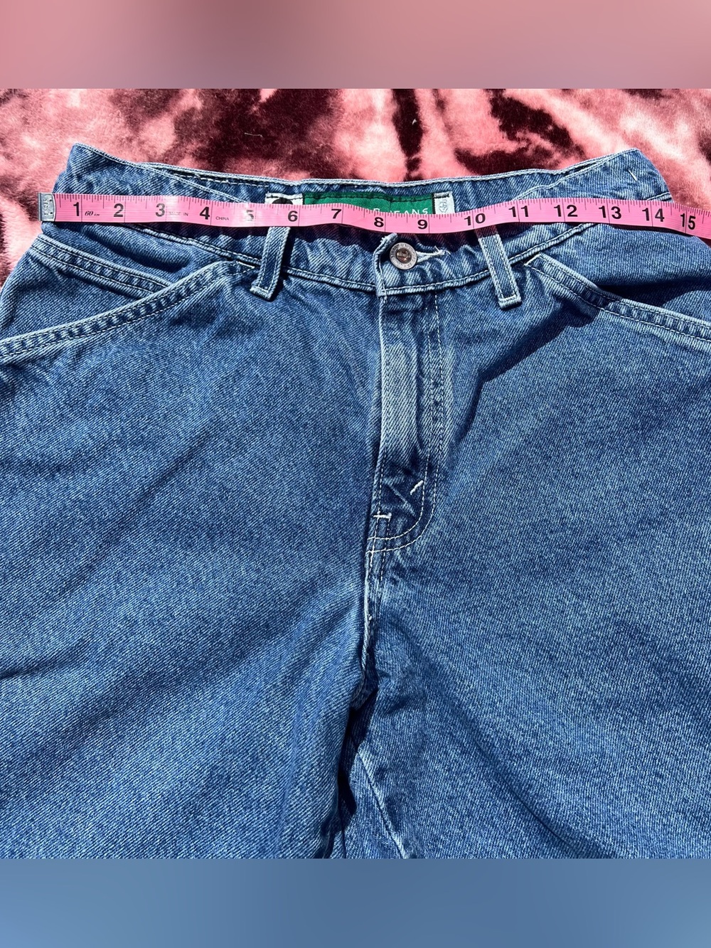 Vintage Levis Silver Tab Carpenter Jean Shorts Student Youth 28 Baggy 90s Y2K - Picture 3 of 7